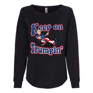 Keep On Trumpin Trump For President 2024 Womens California Wash Sweatshirt