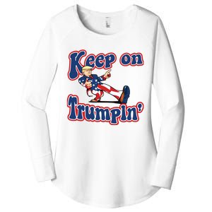 Keep On Trumpin Trump For President 2024 Women's Perfect Tri Tunic Long Sleeve Shirt