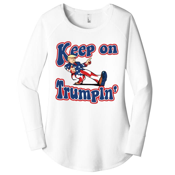 Keep On Trumpin Trump For President 2024 Women's Perfect Tri Tunic Long Sleeve Shirt