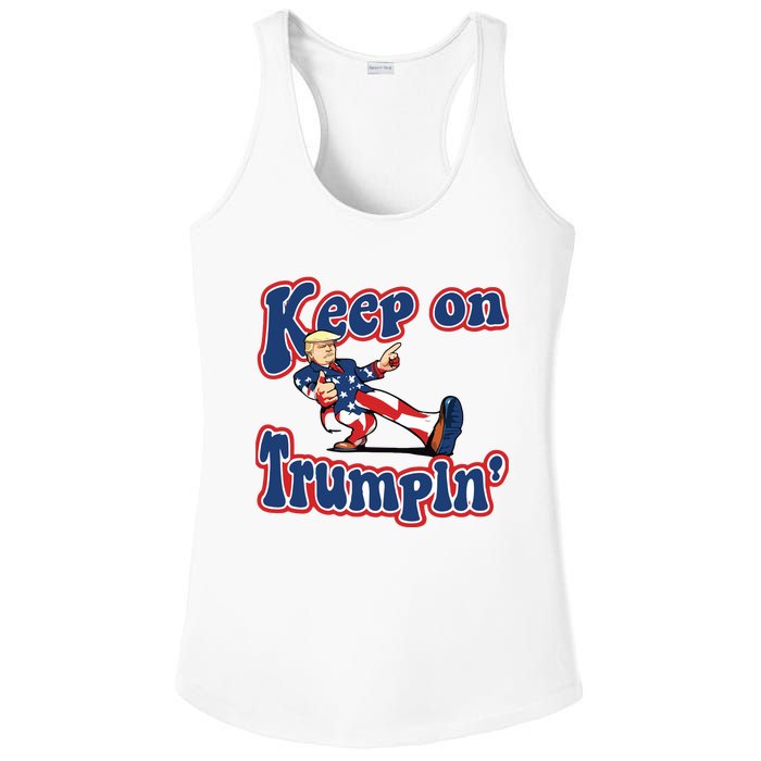 Keep On Trumpin Trump For President 2024 Ladies PosiCharge Competitor Racerback Tank