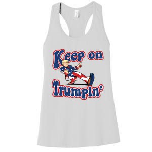 Keep On Trumpin Trump For President 2024 Women's Racerback Tank