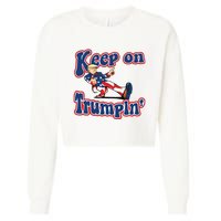 Keep On Trumpin Trump For President 2024 Cropped Pullover Crew