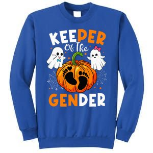 Keeper Of The Gender Reveal Baby Fall Halloween Thanksgiving Sweatshirt