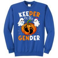 Keeper Of The Gender Reveal Baby Fall Halloween Thanksgiving Sweatshirt