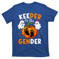 Keeper Of The Gender Reveal Baby Fall Halloween Thanksgiving T-Shirt