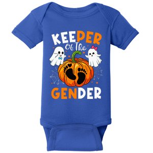 Keeper Of The Gender Reveal Baby Fall Halloween Thanksgiving Baby Bodysuit