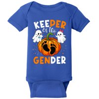 Keeper Of The Gender Reveal Baby Fall Halloween Thanksgiving Baby Bodysuit