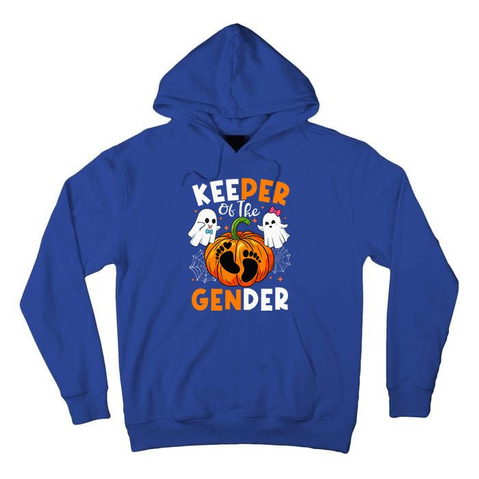 Keeper Of The Gender Reveal Baby Fall Halloween Thanksgiving Tall Hoodie