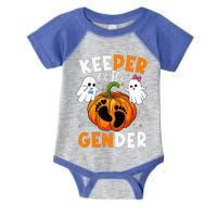 Keeper Of The Gender Reveal Baby Fall Halloween Thanksgiving Infant Baby Jersey Bodysuit