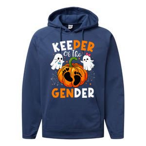 Keeper Of The Gender Reveal Baby Fall Halloween Thanksgiving Performance Fleece Hoodie