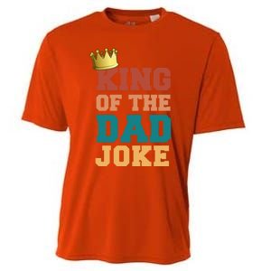 King Of The Dad Joke King Bad Dad Jokes Funny Fathers Day Great Gift Cooling Performance Crew T-Shirt