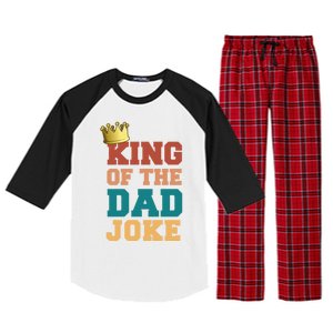 King Of The Dad Joke King Bad Dad Jokes Funny Fathers Day Great Gift Raglan Sleeve Pajama Set