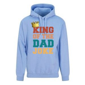 King Of The Dad Joke King Bad Dad Jokes Funny Fathers Day Great Gift Unisex Surf Hoodie