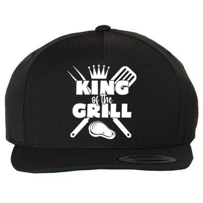 King Of The Grill Gift Wool Snapback Cap