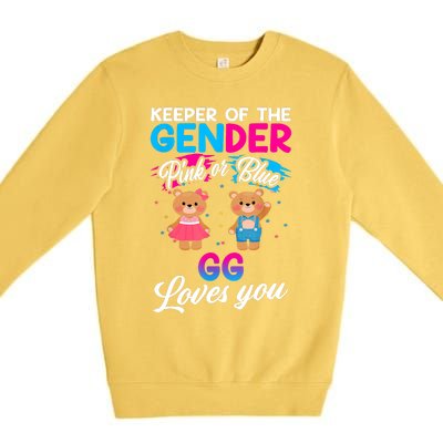 Keeper Of The Gender Pink Or Blue GG Loves You Reveal Premium Crewneck Sweatshirt