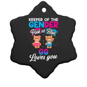 Keeper Of The Gender Pink Or Blue GG Loves You Reveal Ceramic Star Ornament