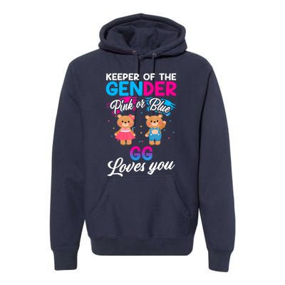 Keeper Of The Gender Pink Or Blue GG Loves You Reveal Premium Hoodie