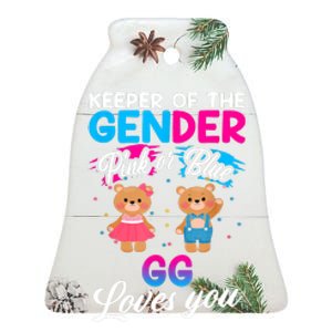 Keeper Of The Gender Pink Or Blue GG Loves You Reveal Ceramic Bell Ornament