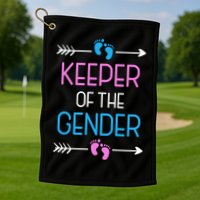 Keeper Of The Gender Golf Towel