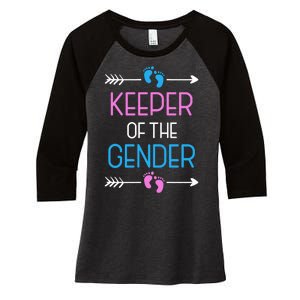 Keeper Of The Gender Women's Tri-Blend 3/4-Sleeve Raglan Shirt