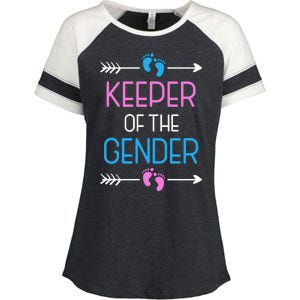 Keeper Of The Gender Enza Ladies Jersey Colorblock Tee