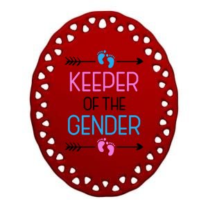 Keeper Of The Gender Ceramic Oval Ornament