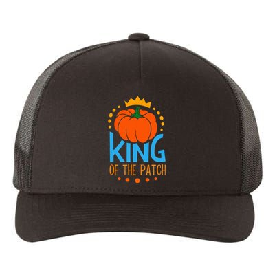 KING OF THE PATCH Pumpkin Patch Fall Autumn Season Yupoong Adult 5-Panel Trucker Hat