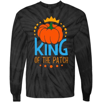 KING OF THE PATCH Pumpkin Patch Fall Autumn Season Tie-Dye Long Sleeve Shirt