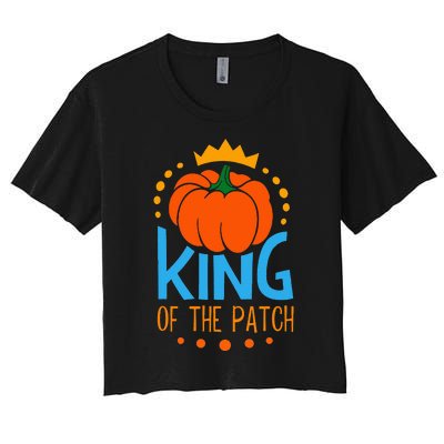 KING OF THE PATCH Pumpkin Patch Fall Autumn Season Women's Crop Top Tee