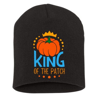 KING OF THE PATCH Pumpkin Patch Fall Autumn Season Short Acrylic Beanie