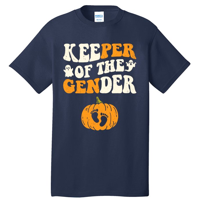 Keeper Of The Gender Reveal Baby Announcement Halloween Tall T-Shirt