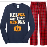 Keeper Of The Gender Reveal Baby Announcement Halloween Long Sleeve Pajama Set