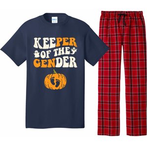 Keeper Of The Gender Reveal Baby Announcement Halloween Pajama Set