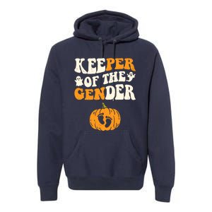 Keeper Of The Gender Reveal Baby Announcement Halloween Premium Hoodie