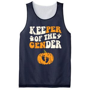 Keeper Of The Gender Reveal Baby Announcement Halloween Mesh Reversible Basketball Jersey Tank