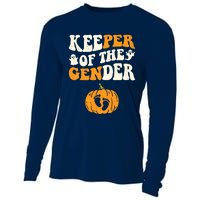 Keeper Of The Gender Reveal Baby Announcement Halloween Cooling Performance Long Sleeve Crew