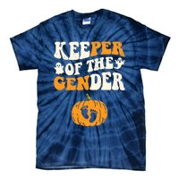 Keeper Of The Gender Reveal Baby Announcement Halloween Tie-Dye T-Shirt