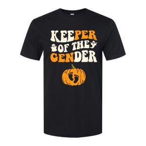 Keeper Of The Gender Reveal Baby Announcement Halloween Softstyle CVC T-Shirt