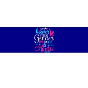 Keeper Of The Gender Auntie Loves You Aunt Baby Announcement Bumper Sticker