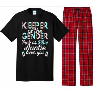 Keeper Of The Gender Auntie Loves You Baby Shower Aunt Pajama Set