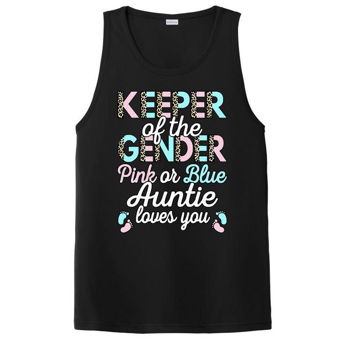 Keeper Of The Gender Auntie Loves You Baby Shower Aunt PosiCharge Competitor Tank