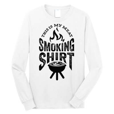 King Of The Grill Bbq Meat Eater Grilling Gift For Men Dads Long Sleeve Shirt