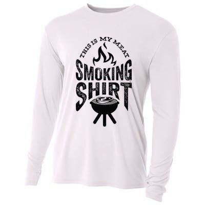 King Of The Grill Bbq Meat Eater Grilling Gift For Men Dads Cooling Performance Long Sleeve Crew