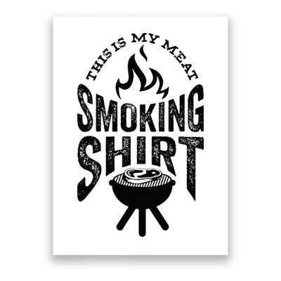 King Of The Grill Bbq Meat Eater Grilling Gift For Men Dads Poster