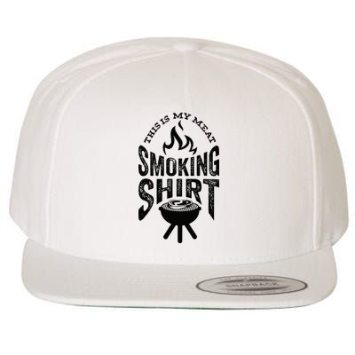 King Of The Grill Bbq Meat Eater Grilling Gift For Men Dads Wool Snapback Cap