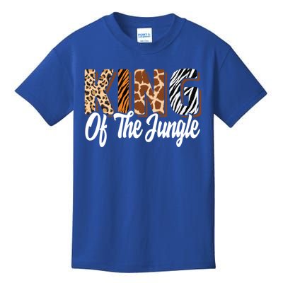 King Of The Jungle Zoo Birthday Safari Jungle Animal Gift Kids T-Shirt