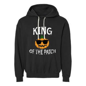 King Of The Patch Funny Halloween Costume Garment-Dyed Fleece Hoodie