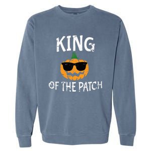 King Of The Patch Funny Halloween Costume Garment-Dyed Sweatshirt