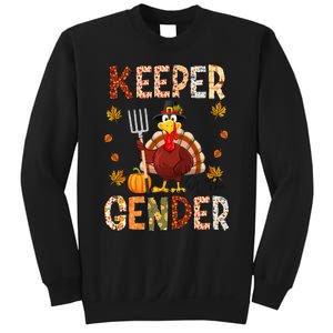 Keeper of the Gender Funny Thanksgiving Turkey Gender Reveal Sweatshirt