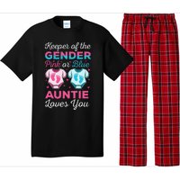 Keeper Of The Gender Auntie Loves You Baby Announcement Aunt Pajama Set